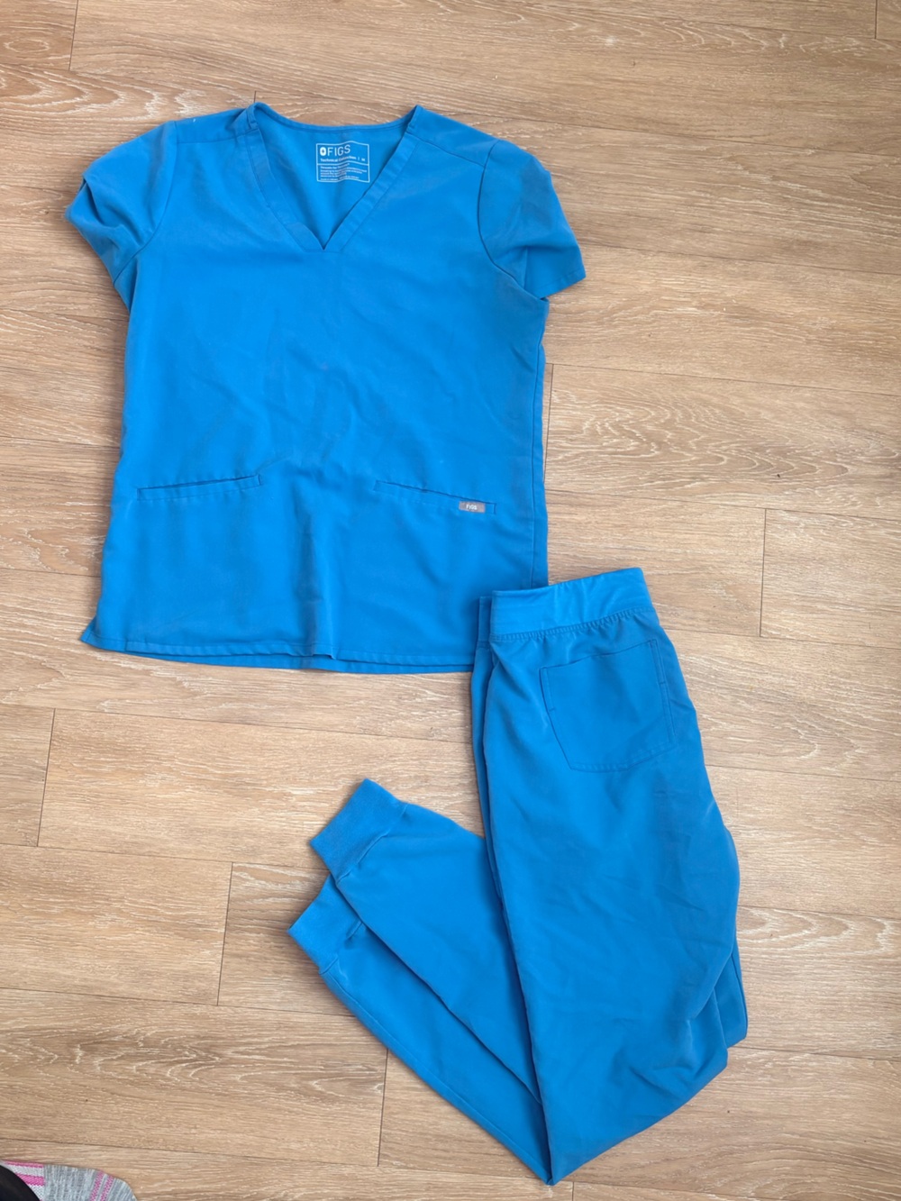 Figs women Bright Blue Jogger Sweatpants